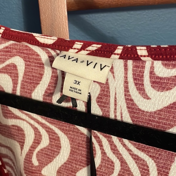 Ava & Viv - (NWT) Balloon Sleeve Belted Midi Dress - Picture 13 of 14